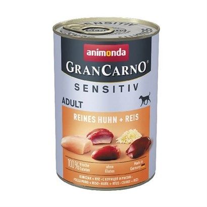 Animonda Gran Carno Sensitiv Tavuklu Pirinçli Köpek Konservesi 400gr