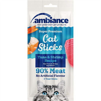Ambiance 3Lü Ton Balıklı Ve Karidesli Kedi Ödül Çubuğu