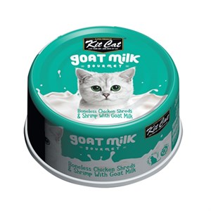 KitCat Keçi Sütlü Gourmet Tavuklu&Karidesli Kedi Konservesi 70g