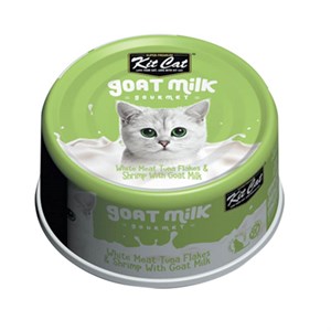 KitCat Keçi Sütlü Gourmet Ton Balıklı&Karidesli Kedi Konservesi 70g