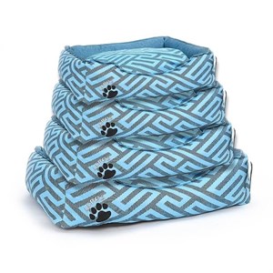 Lepus New Premium Köpek Yatağı Mavi XL
