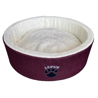 Lepus Sünger Kedi ve Küçük Köpek Yatağı Bordo 50 cm