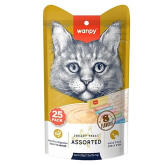 Wanpy Karışık Sıvı Kedi Ödülü 25*14 gr